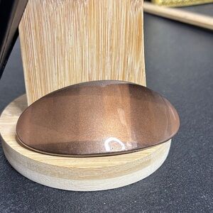 Parcelona Made in France Acrylic Large Plaid Brown Hair Clip